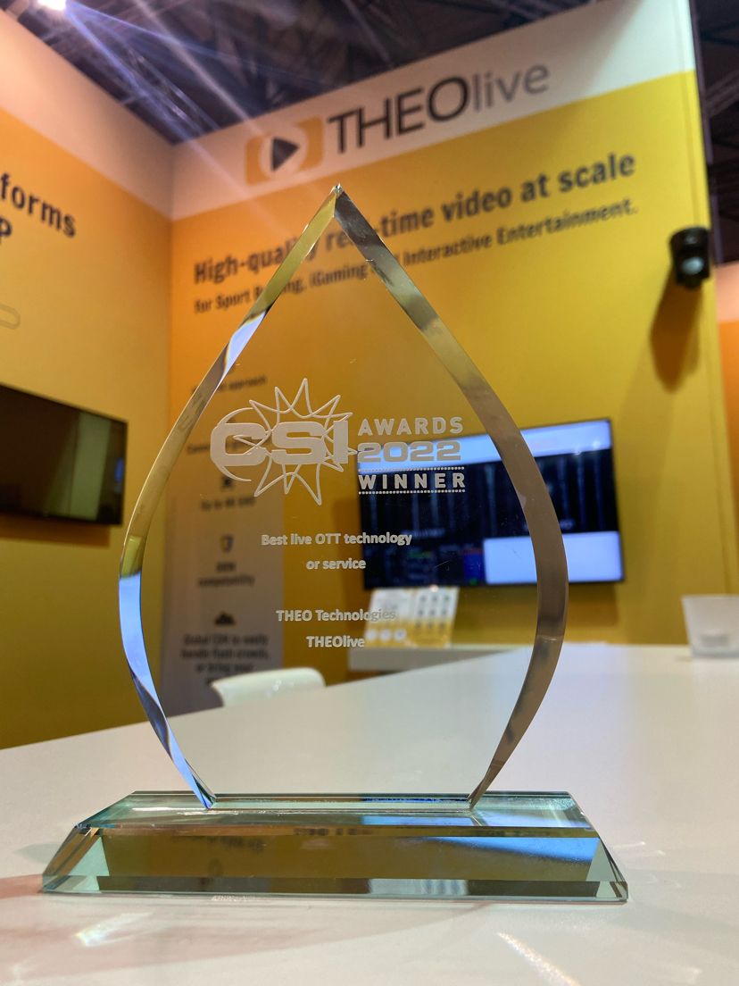 CSI Award Winner - Best Live OTT Technology or Service