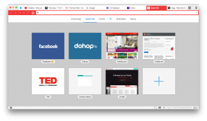 Vivaldi browser interface