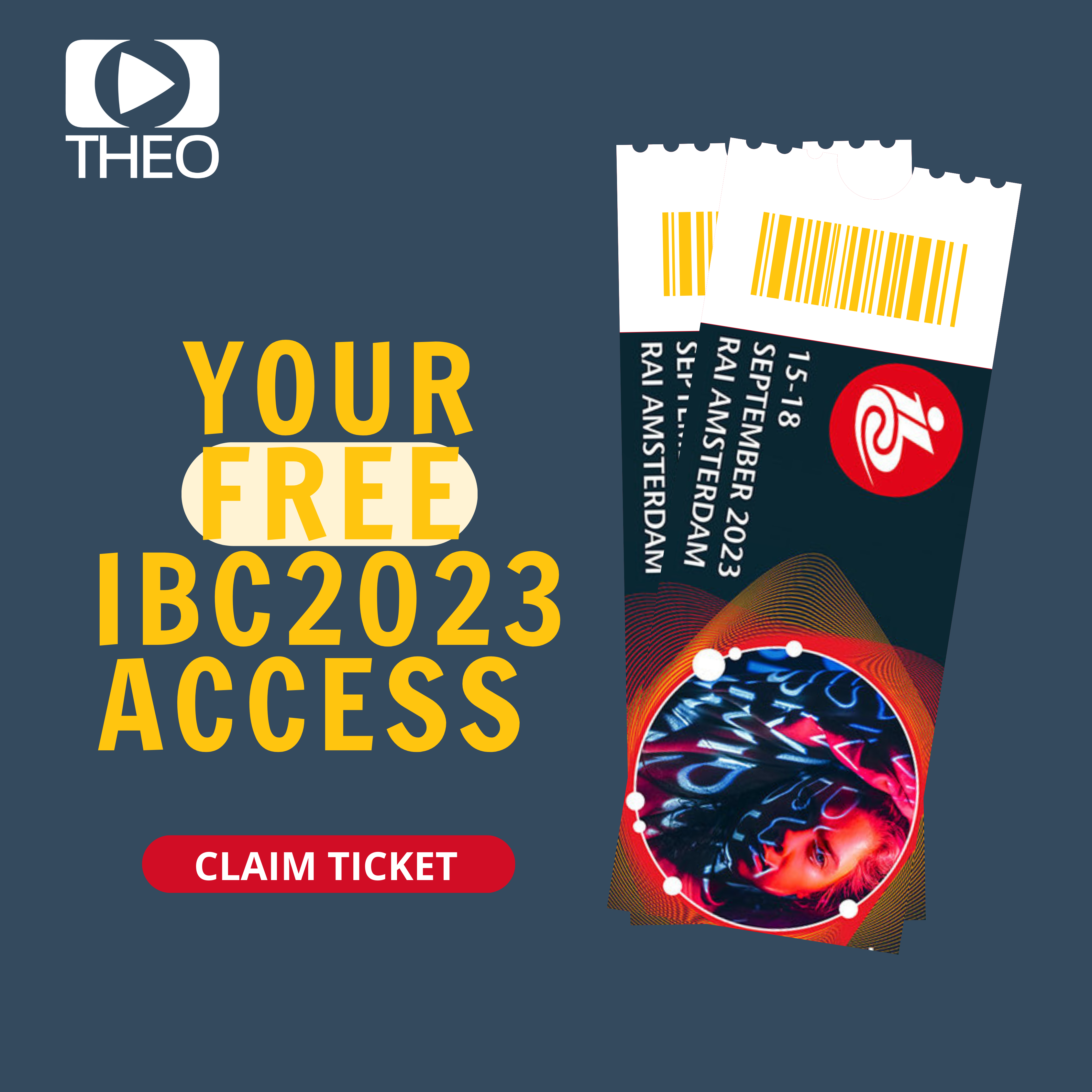 Landing page Banner IBC 2023 Free ticket