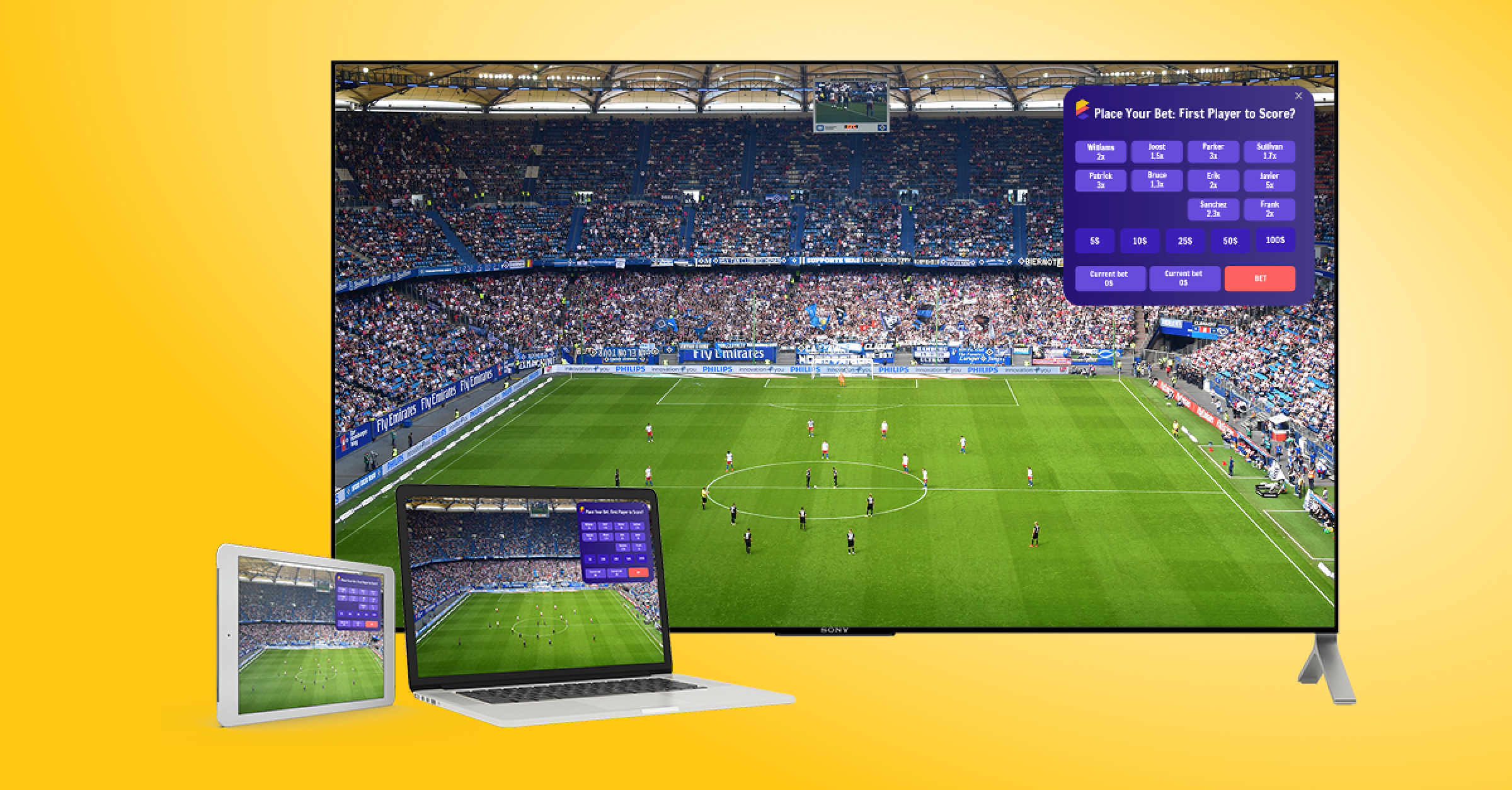 Sports Betting Product Page