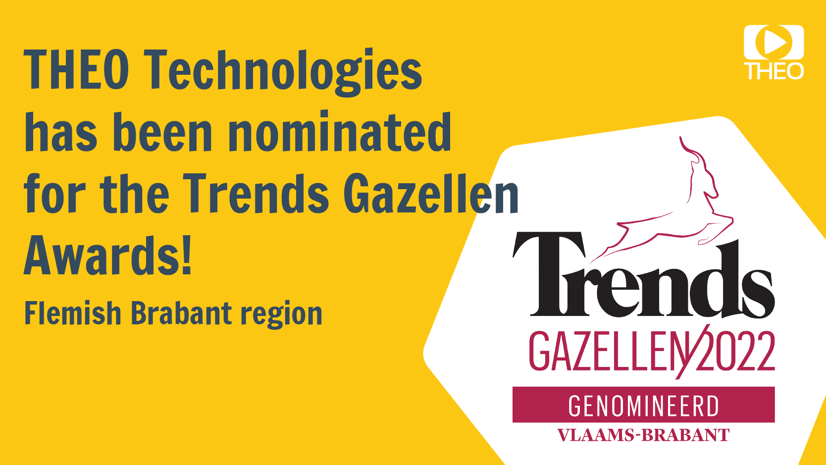 THEO Technologies is nominated for the 2022 Trends Gazellen Award!